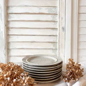 Assiette Célestin | grès moucheté